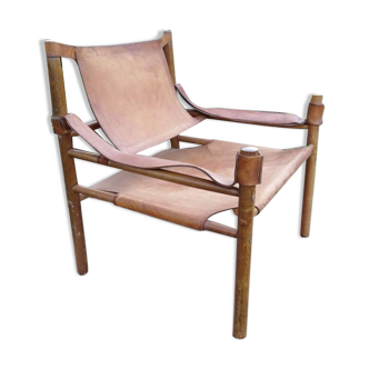 Vintage leather armchair, 1960s / 1970s