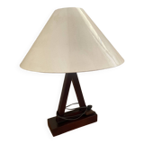 Teak lamp base