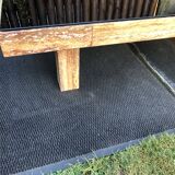 Vintage marble and smoked glass coffee table.