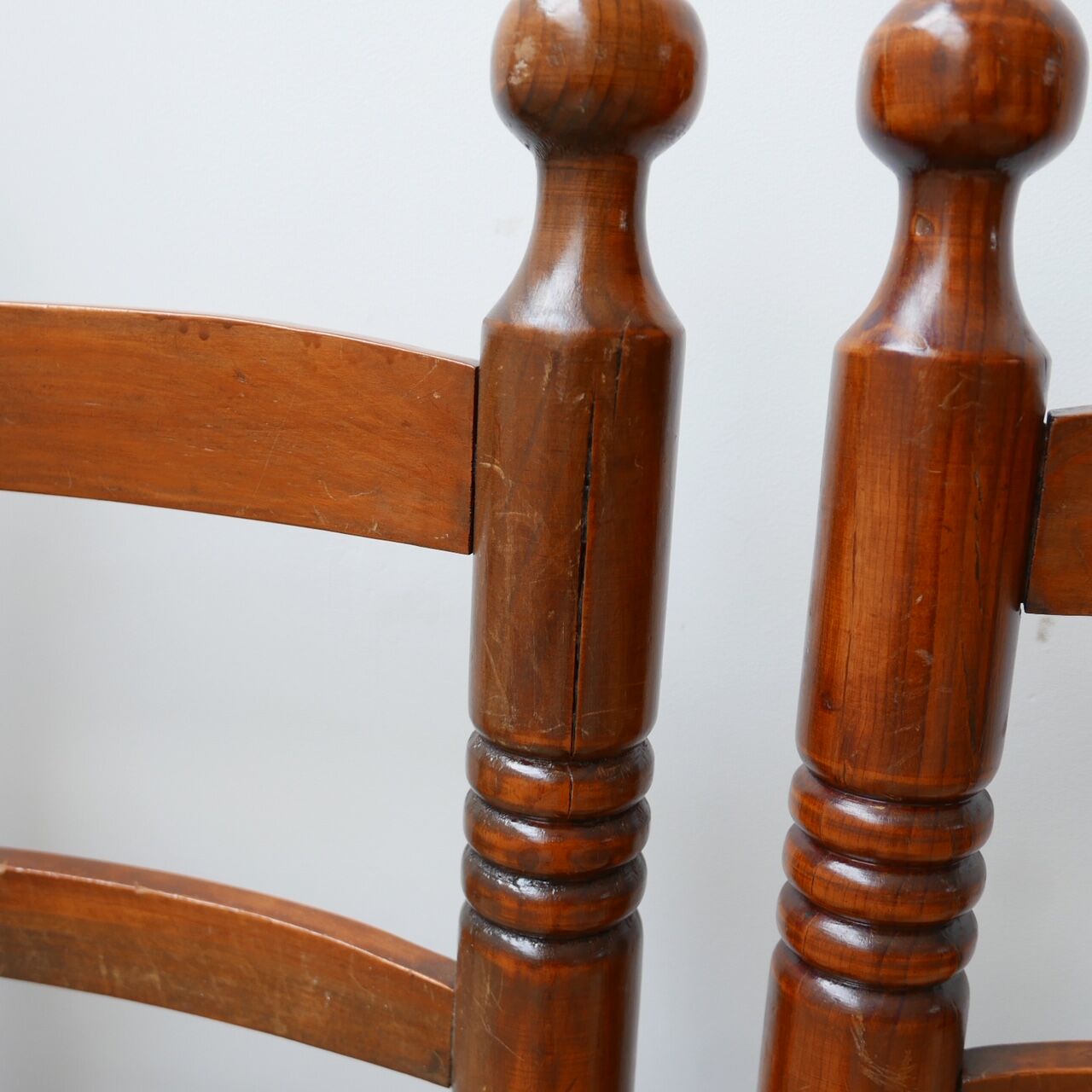 Set of six french mid-century dining chairs