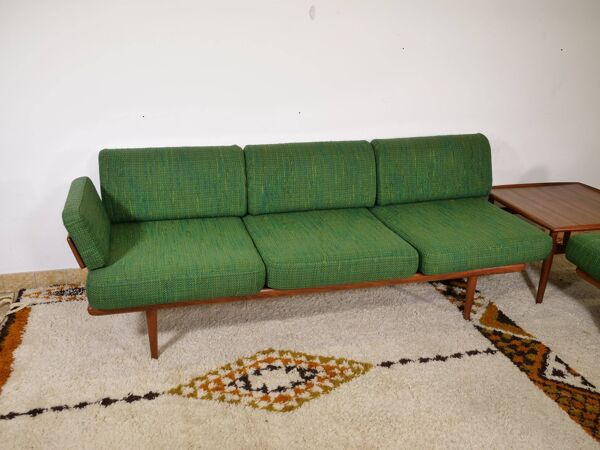 Ensemble de canapés en teck par Peter Hvidt et Orla Mølgaard Nielsen, ensemble de 3, années 1960.