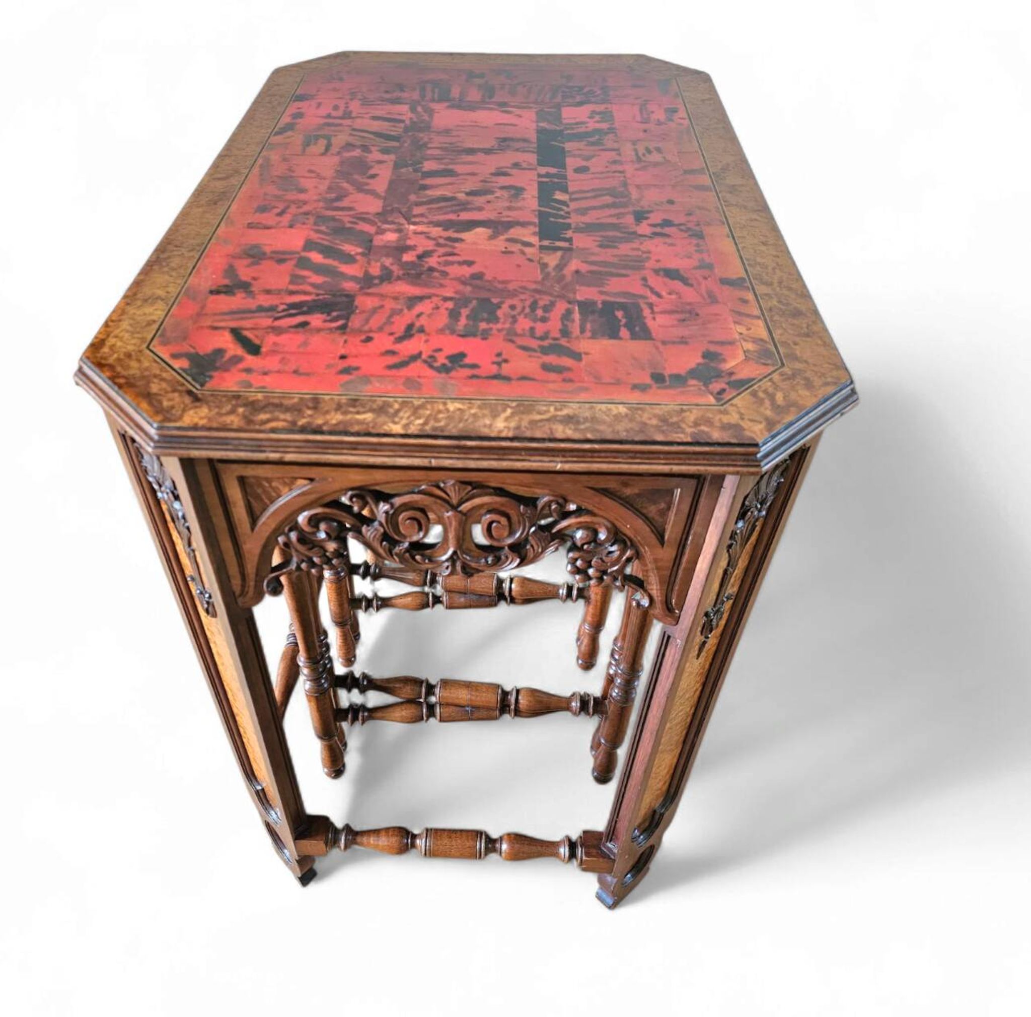 20th-century Art Deco / nesting table 3 x / attributed to Maison Franck