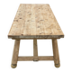 Georges Robert farmhouse table in solid raw wood, 1960, restored