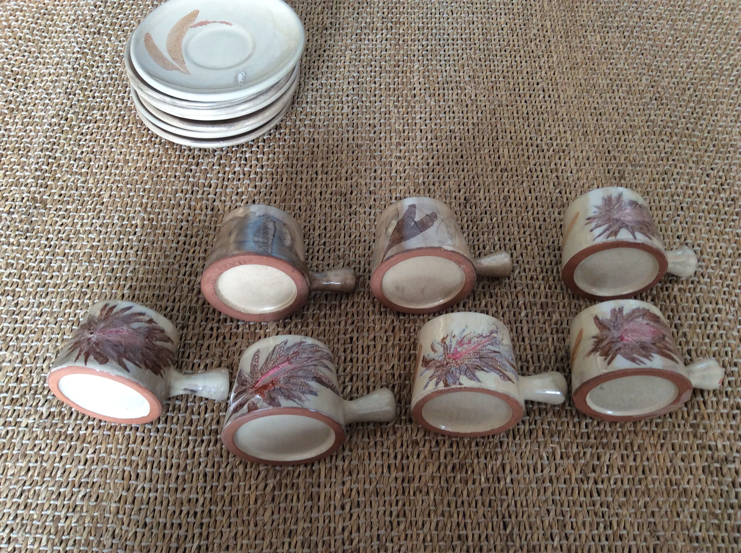 7 Vallauris coffee cups