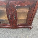 Napoleon III style mahogany display cabinet
