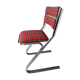 Chaise années 1970 chromée