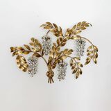 Grande applique murale Hollywood Regency en feuille de palmier par Hans Kögl