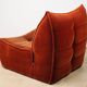 Vintage velvet armchair, 1970