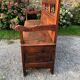 Breton chest bench carved from the early 20th century in solid oak.
