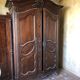 Large Provençal wardrobe in solid walnut, carved – 150x80x264 cm