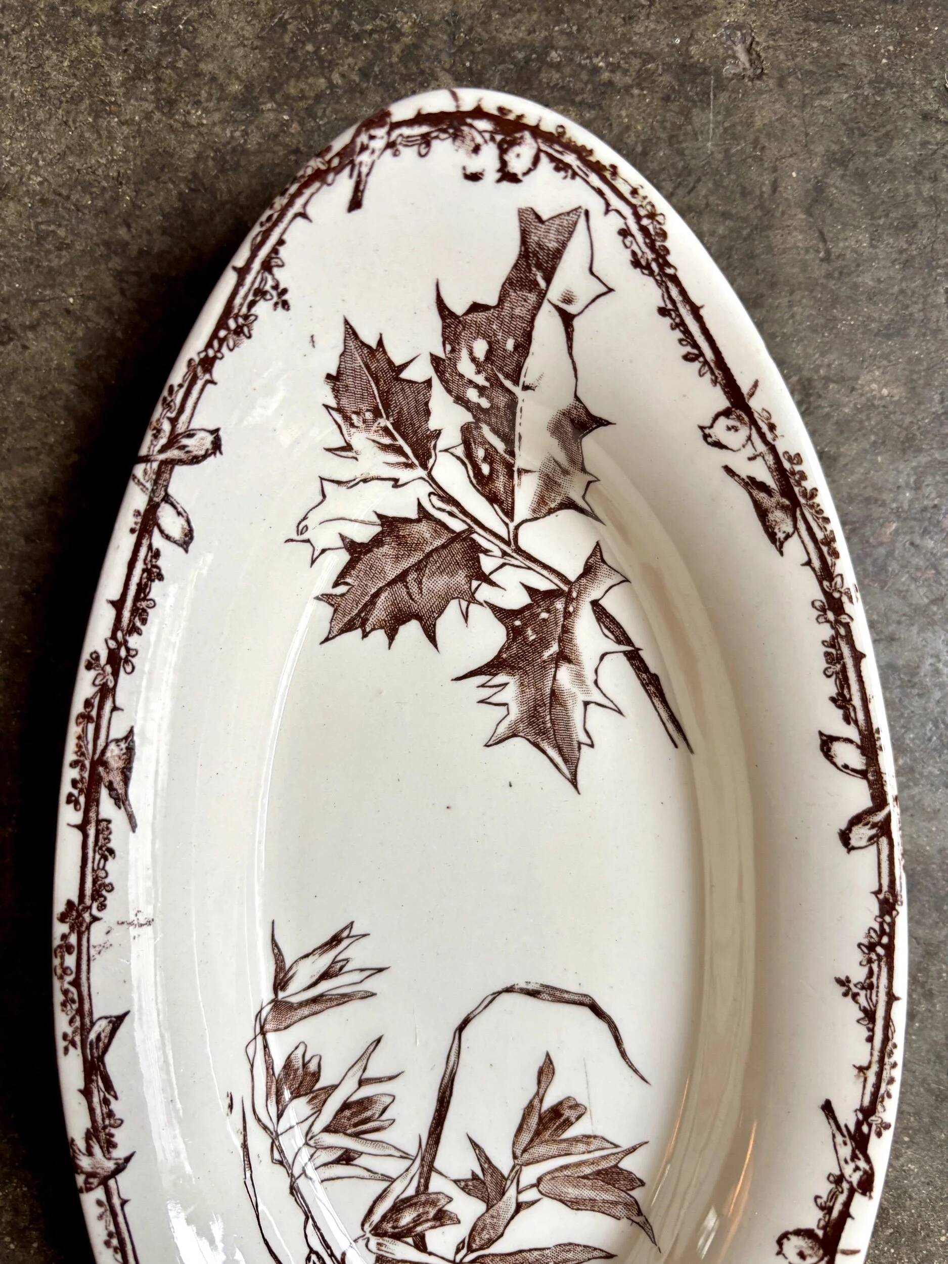 HB & Cie brown ironstone dish no. 3