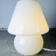 Opaline Glass Swirl Mushroom Table Lamp By Hala Zeist, The Netherlands 1960S