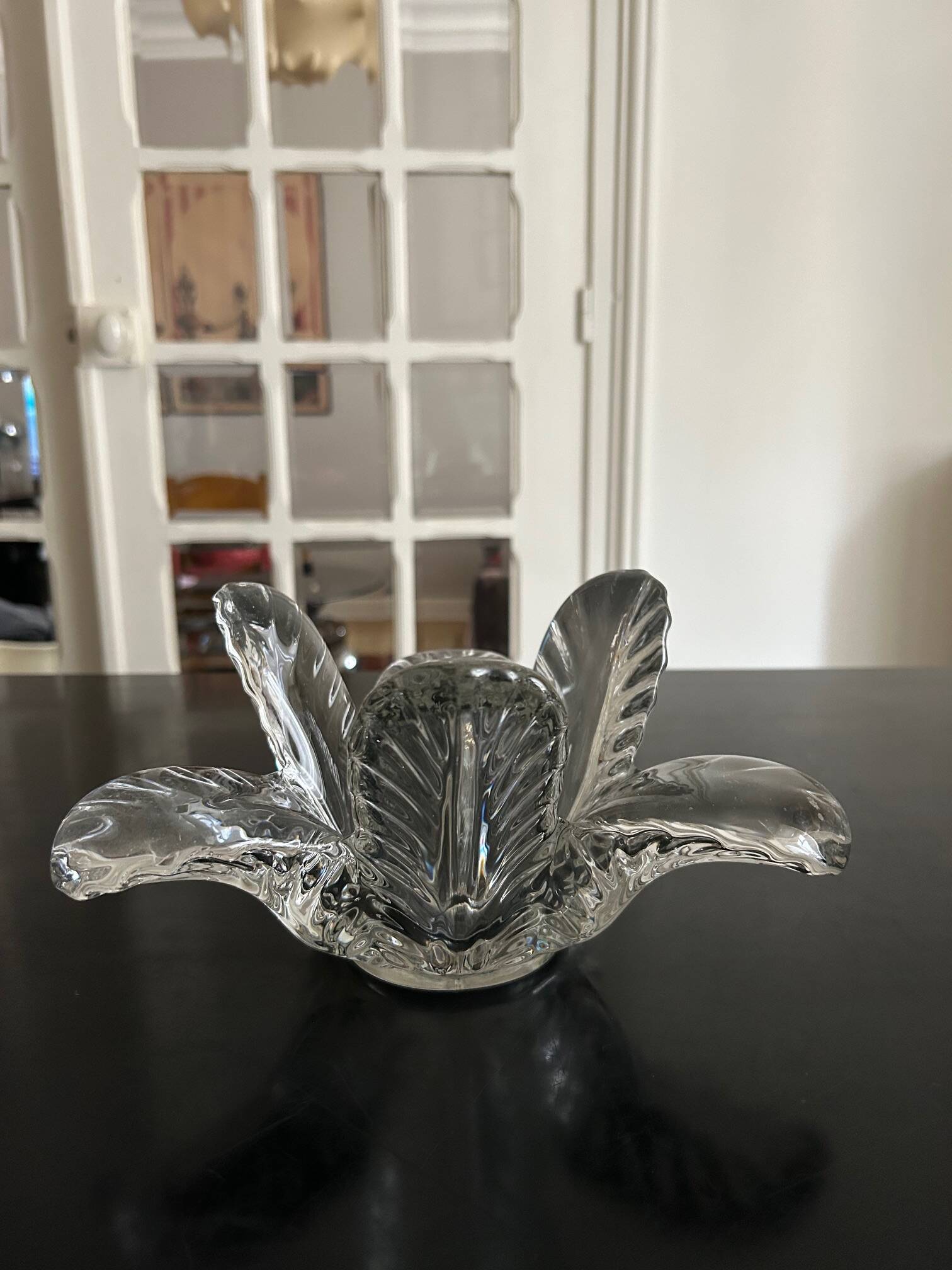 crystal flower bowl