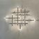 Large vintage tubular chrome wall light Temde AG Switzerland circa 1970
