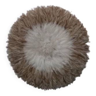 Juju hat blanc contour beige de 70 cm