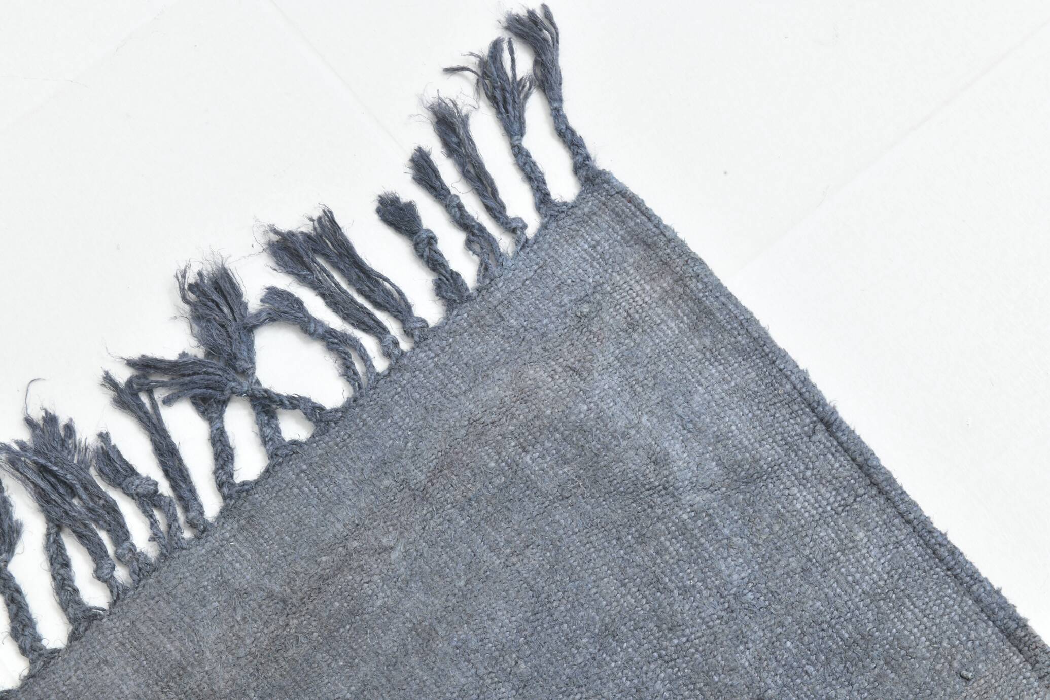 Shades of gray & silver vintage kilim rug