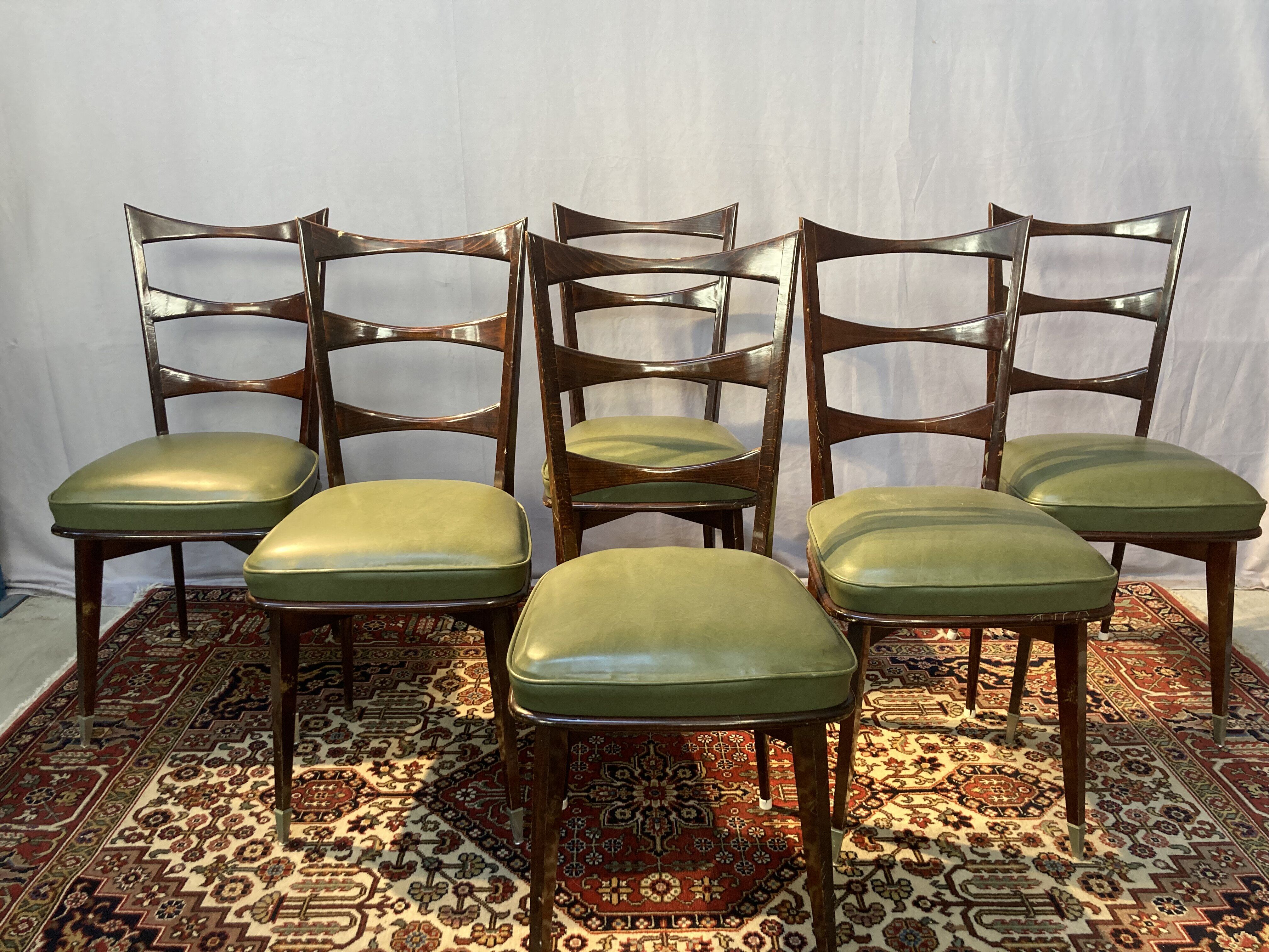 6 vintage design chairs