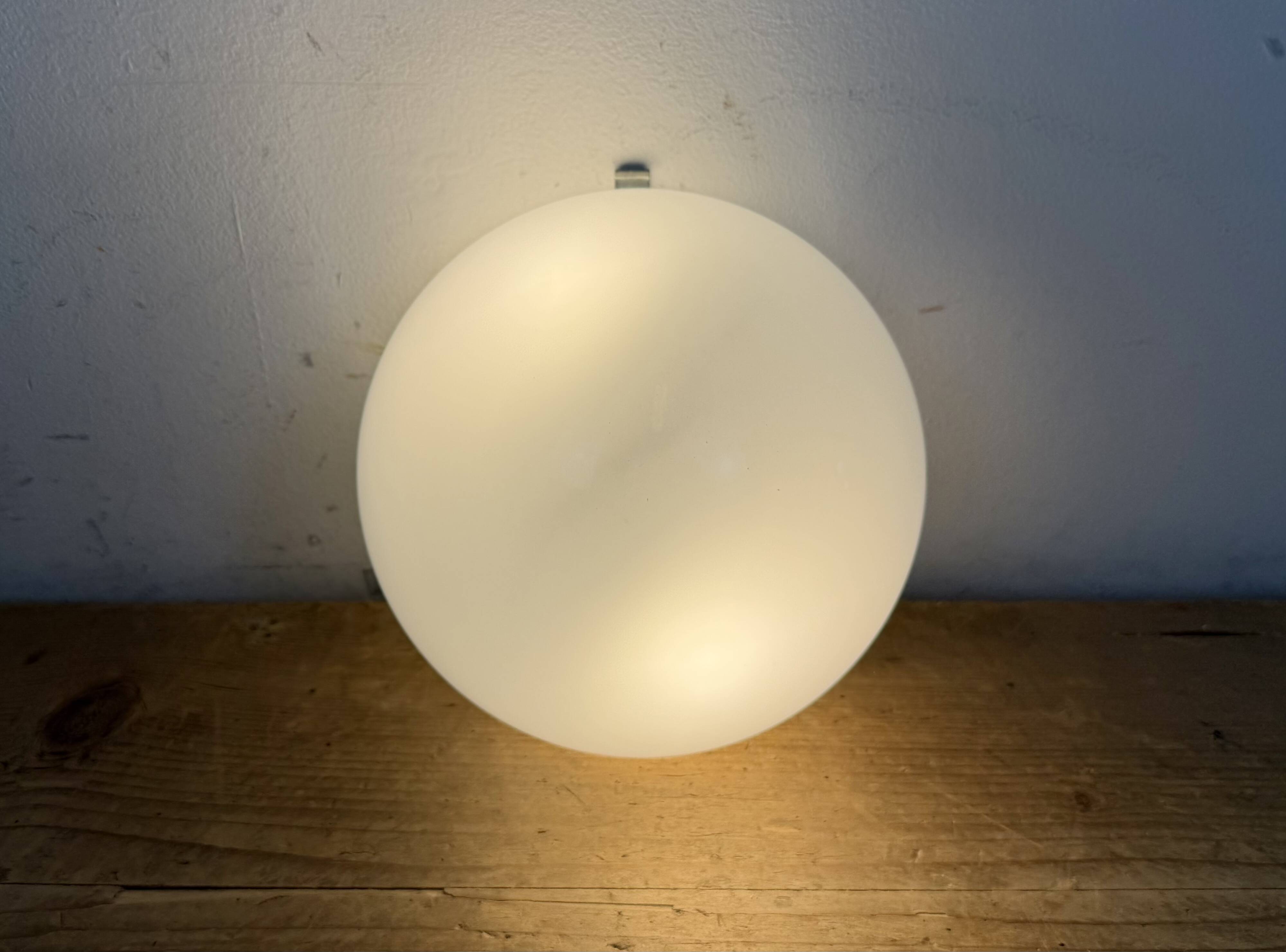 Vintage Wall Light with Milk Glass, 1960s