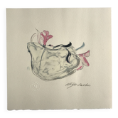 Akiyo owada, untitled, c 1990. original lithograph signed in pencil