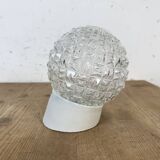 Vintage White Porcelain Wall Light, 1970s