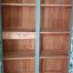 Green Parisian wardrobe of solid wood grey