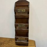 Porte lettres classeur courrier en bois