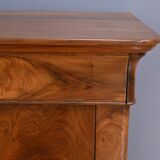 Walnut burl commode, Restoration period – early 19th century