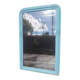 Large Louis-Philippe mirror from the 19th century in wood and stucco with a turquoise blue patina.