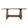 Striking brutalist solid wood table, circa 1970