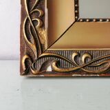 Beautiful French vintage mirror in gilded wood from the 60s