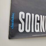 Vintage poster INRS 1981 graphics Chadebec