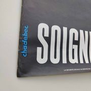 Vintage poster INRS 1981 graphics Chadebec