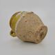 Magnificent glazed yellow confit pot, south-west of France. 19th century.