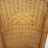 Old chair in Osier and Bamboo 60s
