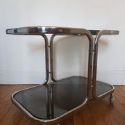 Metal and glass coffee table