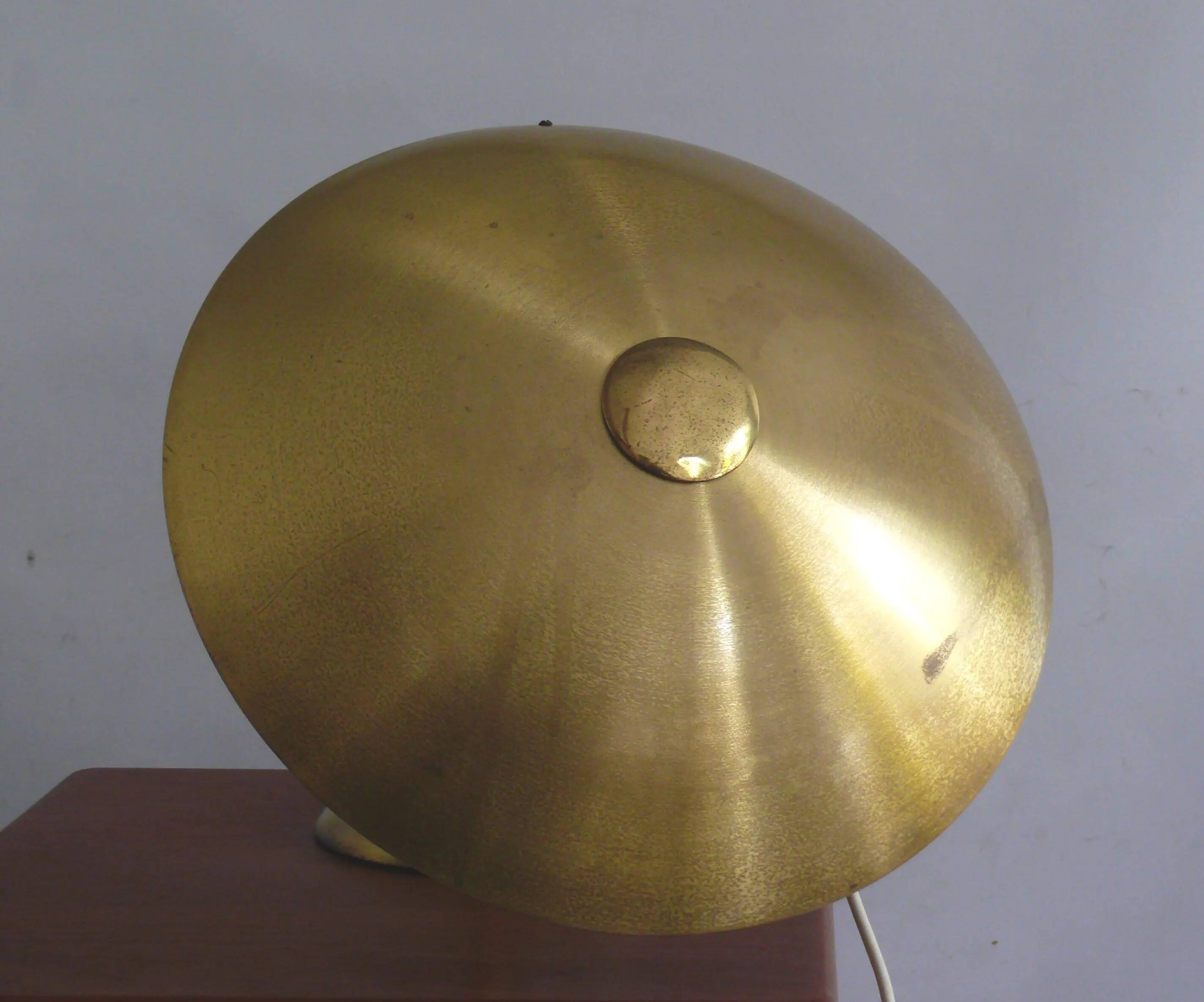 Large brass table lamp, Egon Hillebrand, 1930s