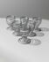 Argent Chrome Metal Set of 6 Spiral Egg Cups, Italy 1970s Space Age Design