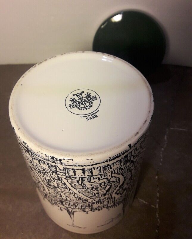 Ceramic spice jar Villeroy and Boch Mettlach Lubec, Germany