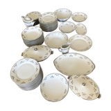 Service 70 pieces porcelain from limoges art deco