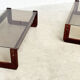 Set of two Brazilian MP91 coffee tables by Percival Lafer