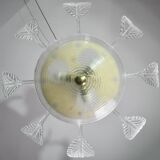 Art Deco Barovier e Toso Chandelier, Murano Glass, 1940s