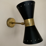 Applique murale diabolo noir
