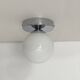 Small wall light ceiling light antique globe opaline glass white 12 cm