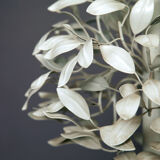 Sergio Terzani enamel laurel leaf floor tree lamp