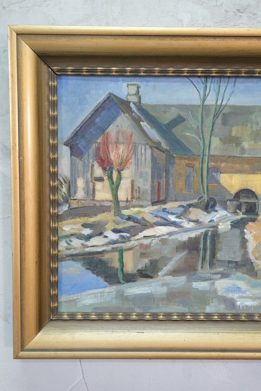 Albert Krüger, Scandinavian Modern Painting, 1928, Oil on Canvas, Framed