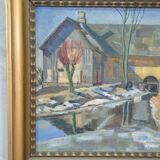 Albert Krüger, Scandinavian Modern Painting, 1928, Oil on Canvas, Framed