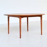 France & Son round dining table in teak Cado Denmark 1960