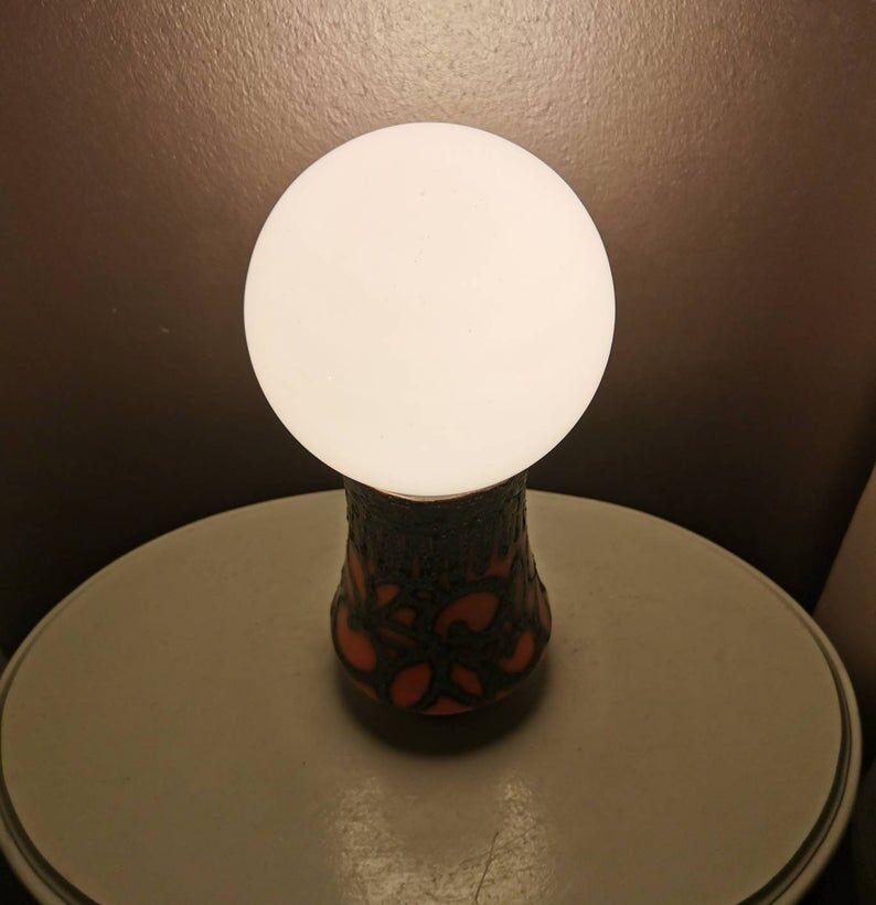 Vintage ceramic table lamp 1970