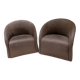 Reclining armchairs in alcantara
