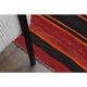 1970s vintage Turkish hand-knotted wool cotton red runner rug 118x330